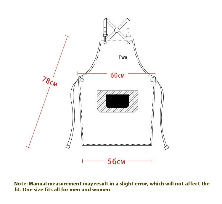 Kitchen Home Minimalist Denim Apron Work Clothes