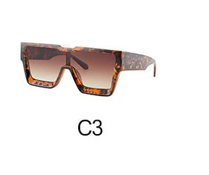 Personalized Sunglasses Trendy One-piece Frame Glasses