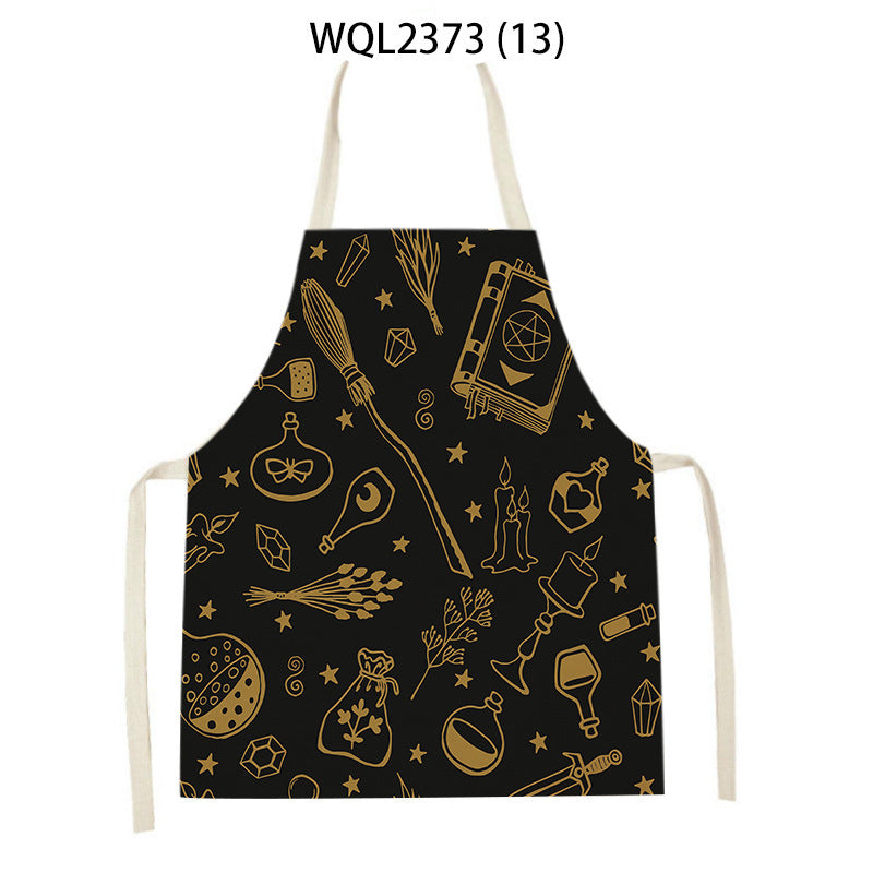 Cartoon Apron Kitchen Printing Sleeveless Blouse