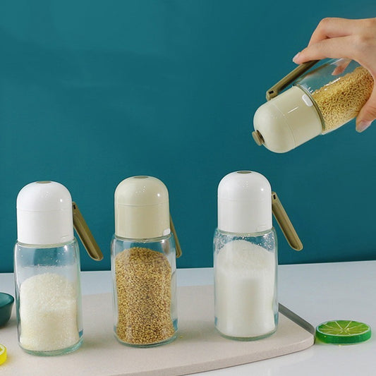 Kitchen Glass Seasoning Salt Control Bottle