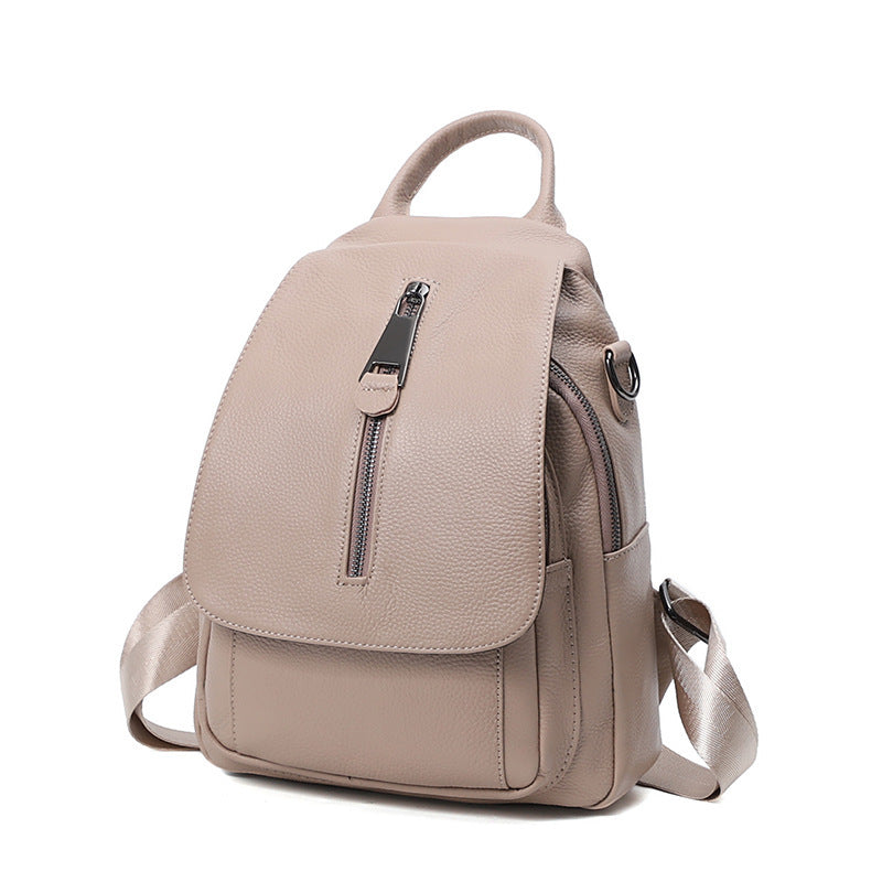 Anti-theft Backpack Ladies Multi-compartment Leather Backpack