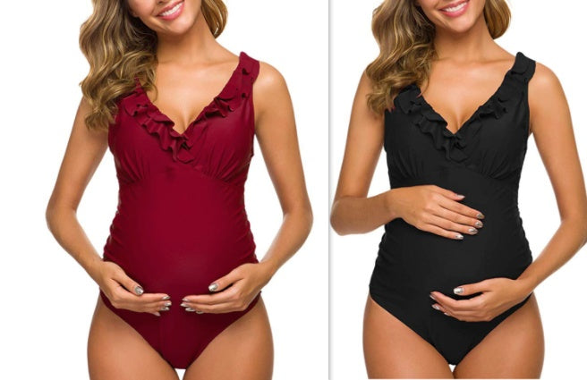 Pregnant women one-piece bikini