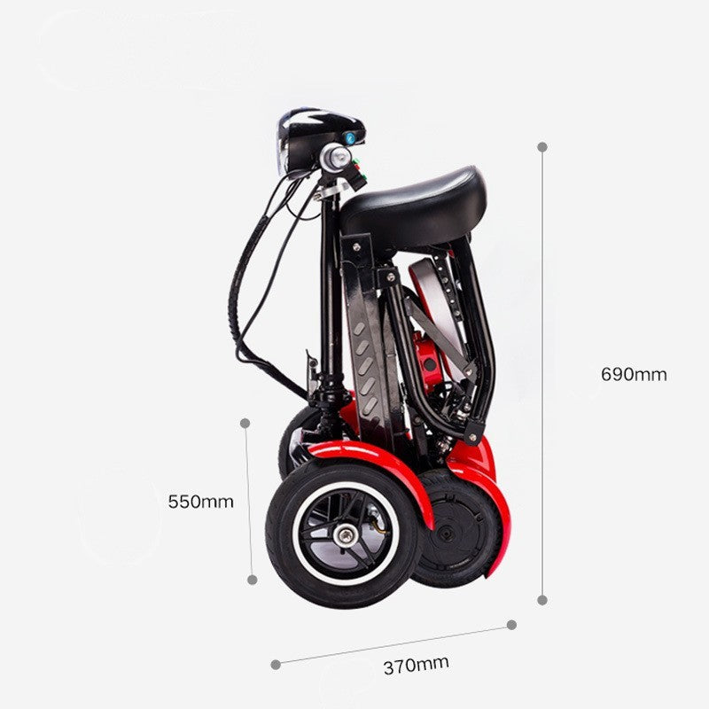 Cyungbok pliant mini scooter de transport de vélos électrique adulte à quatre roues adultes pour les personnes âgées