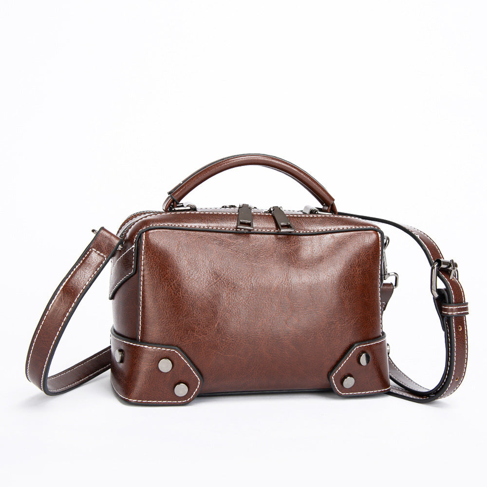 Leder Weibliche Tasche Casual Umhängetasche Trendy Dame Tasche Dame Tragbaren Brieftasche