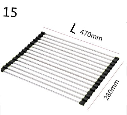 Klappende Küchenabflussspüle Rack Edelstahl