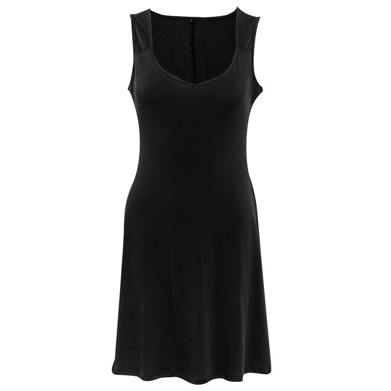 Sleeveless vest dress