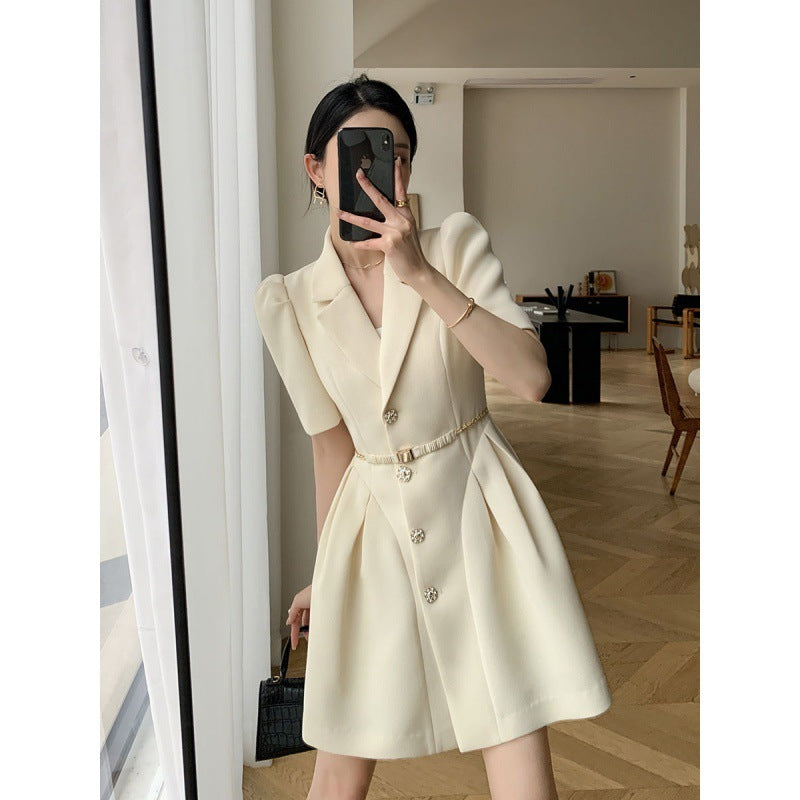 Young Socialite Business Suit And Dress High-grade Waist-tight Temperament Goddess Style Commuting Short Skirt