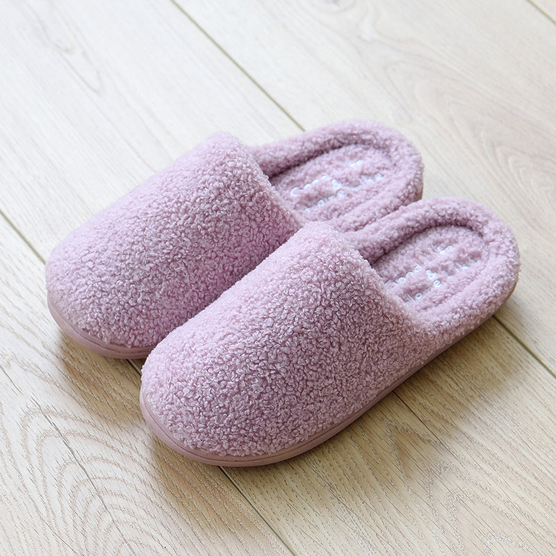 Winter cotton slippers women indoor home