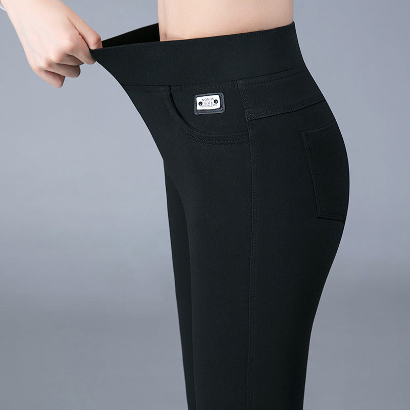 Fleece tight pencil magic pants