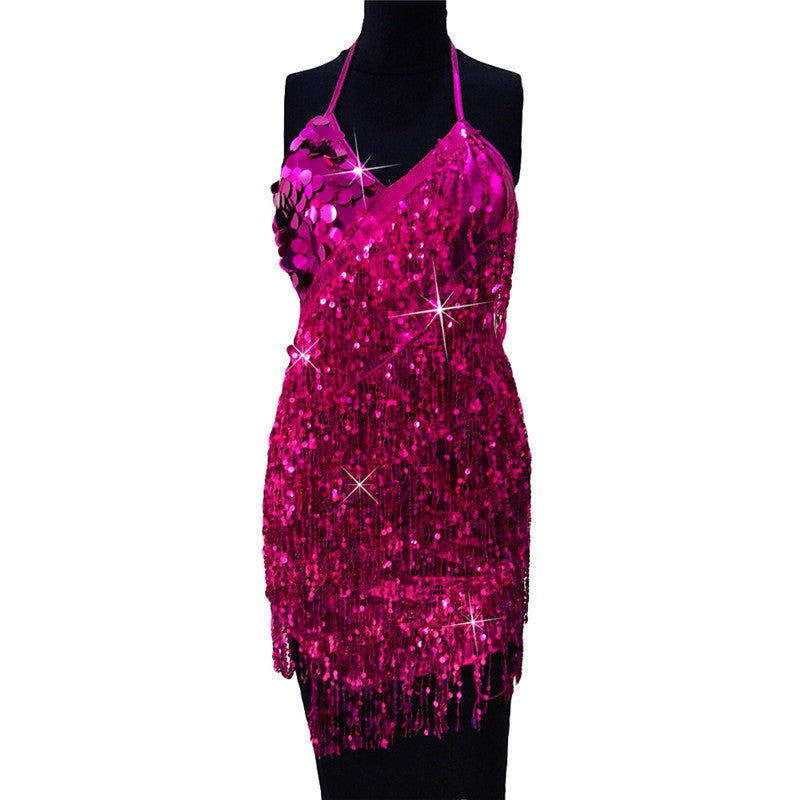 Sequined fringed dress