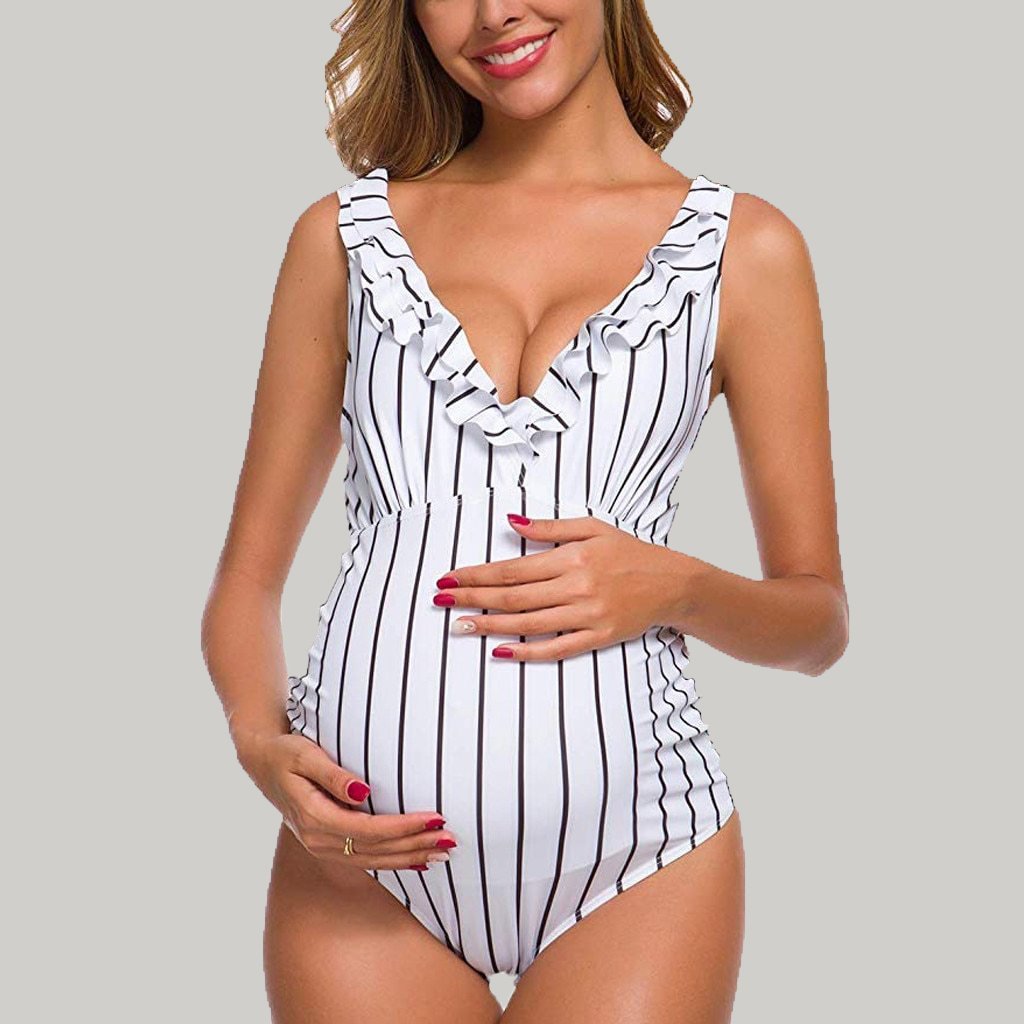 Pregnant women one-piece bikini