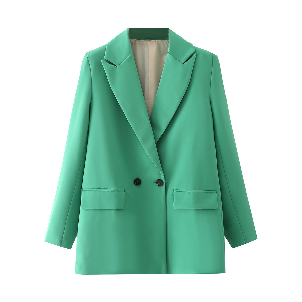 Women's Multicolor Double Breasted Suit Coat Suit