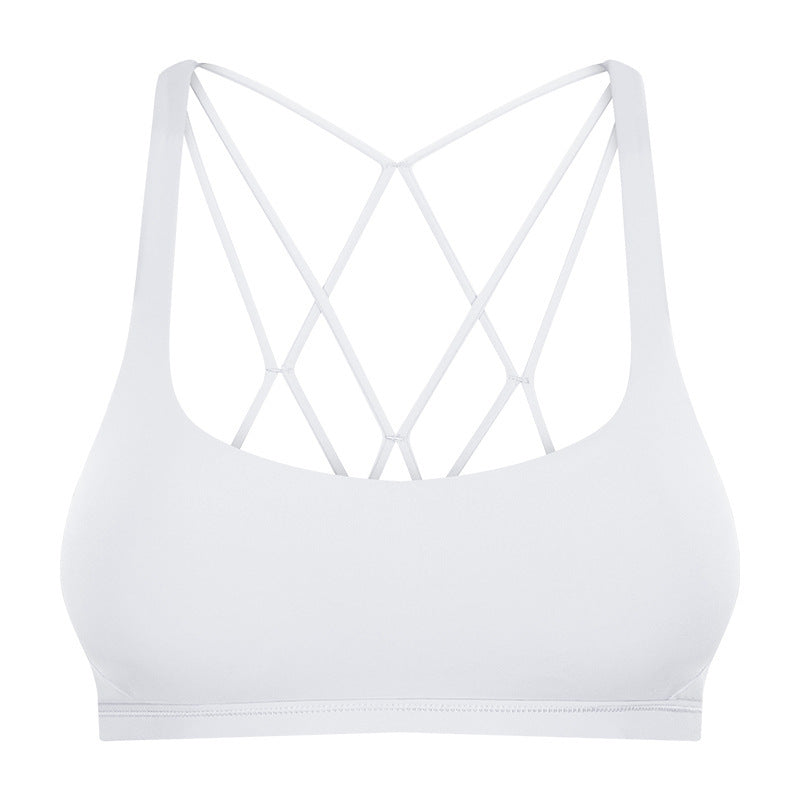 Beautiful back underwear skin-friendly nude sports running yoga fitness bra