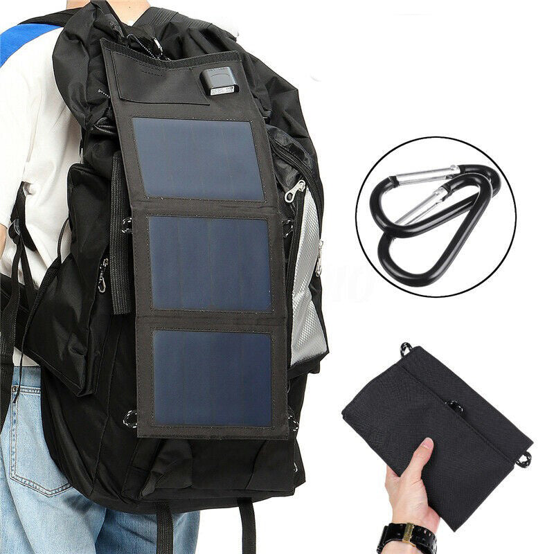 Folding solar charger