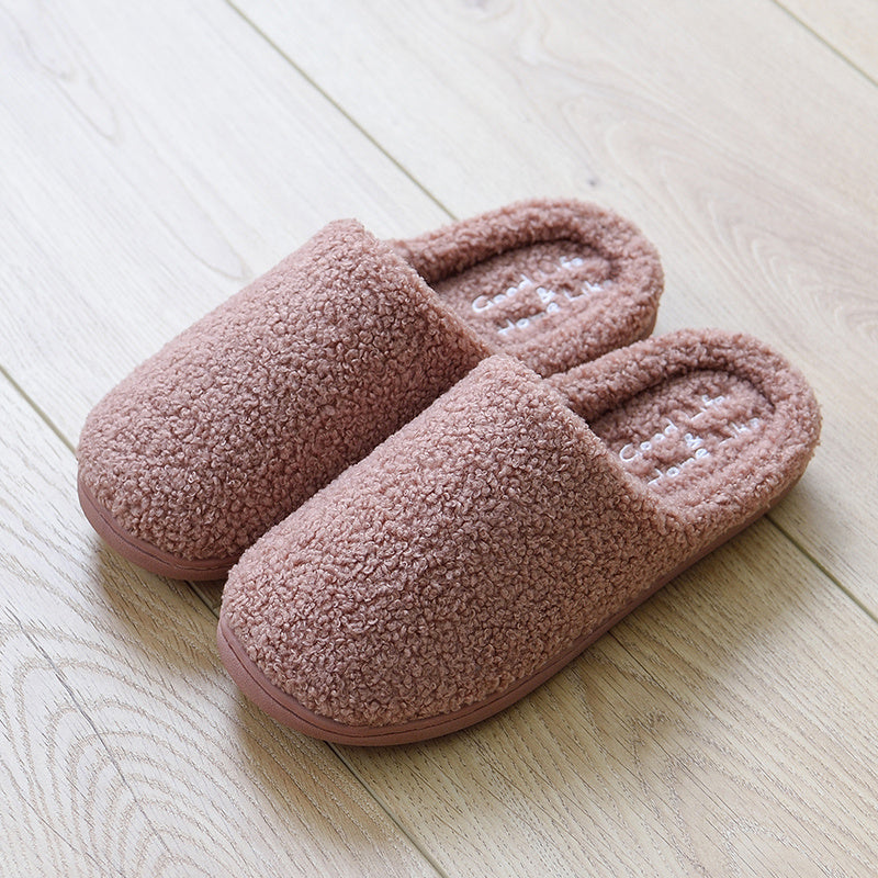 Winter cotton slippers women indoor home