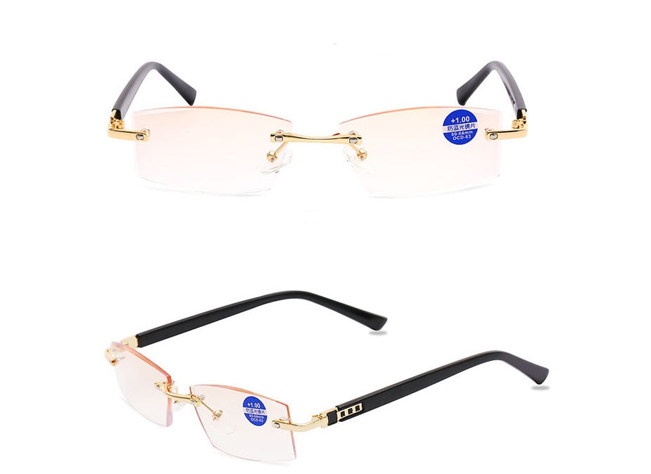 High-grade frameless reading glasses