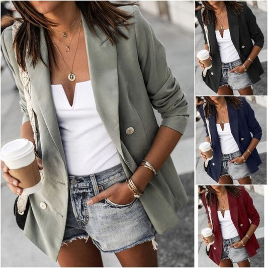 Button-down casual blazer