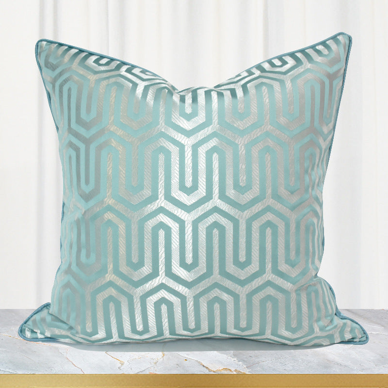 Light blue bedside pillowcase