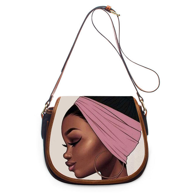 African Pu women's One Shoulder Messenger Bag