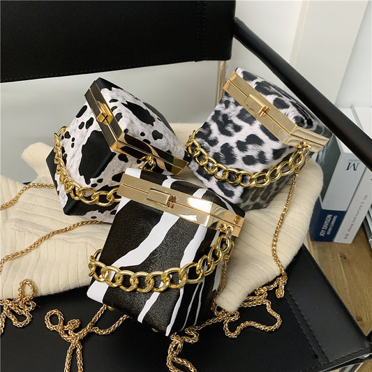 Mini Chain Small Tide Fashion Borsa quadrata piccola obliqua