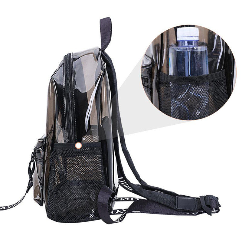 Large Capacity Jelly Transparent Backpack Woman