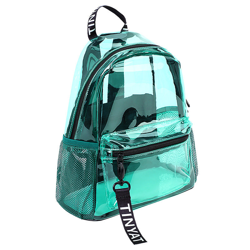 Large Capacity Jelly Transparent Backpack Woman