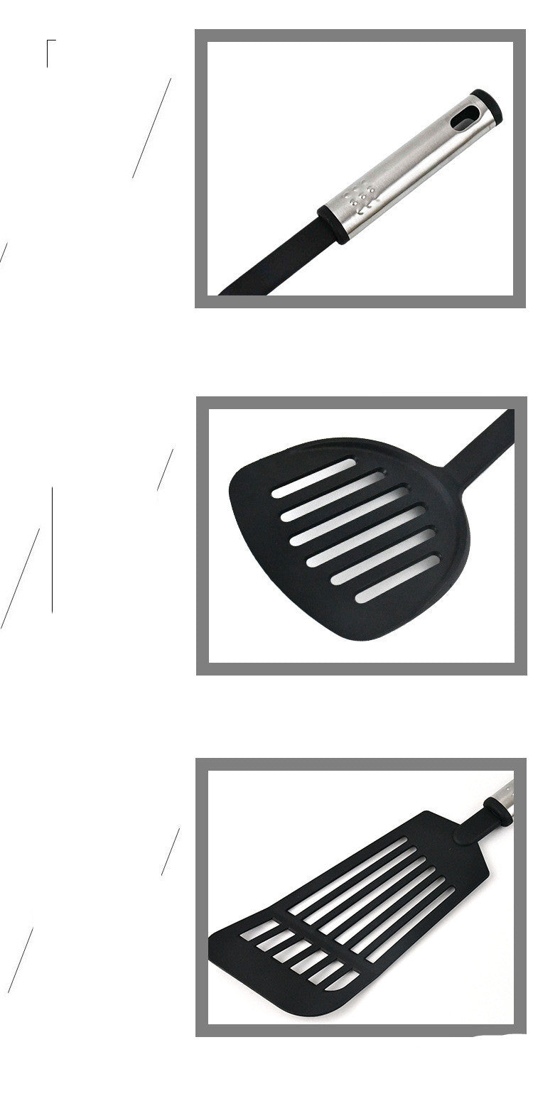 Spatule antiadhésive et ustensiles de cuisine en nylon à cuillère