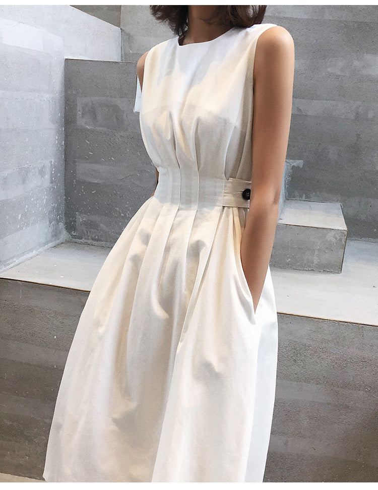 Sleeveless Dress Hepburn Cardio Temperament Vest Dress