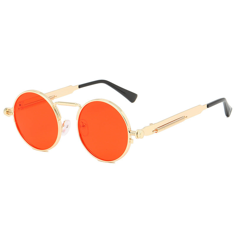 Personalized All-match Metal Trendy Spring-leg Sunglasses