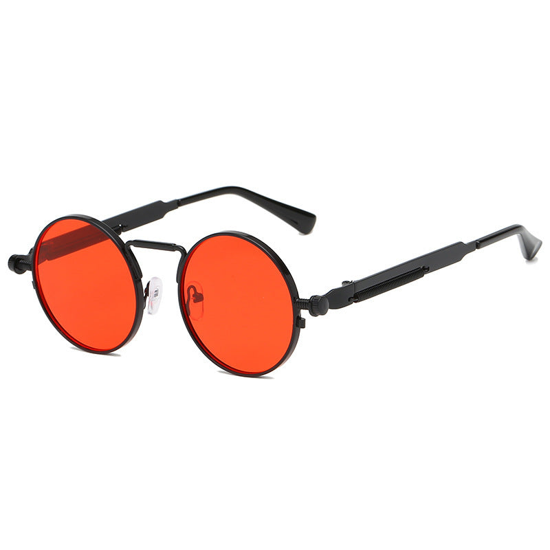 Personalized All-match Metal Trendy Spring-leg Sunglasses