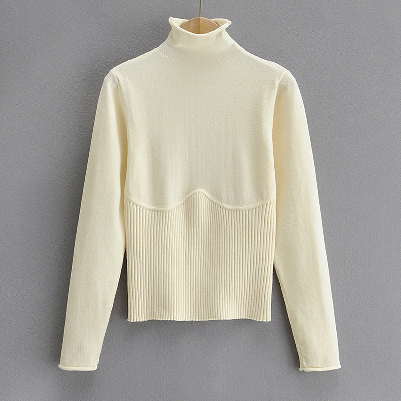 Round Neck Women's Inner Base Sweater Women Foreign Style