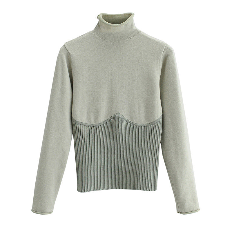 Round Neck Women's Inner Base Sweater Women Foreign Style