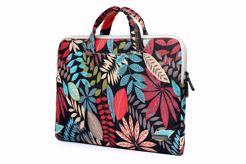 Colorful Pattern Canvas Laptop Bag