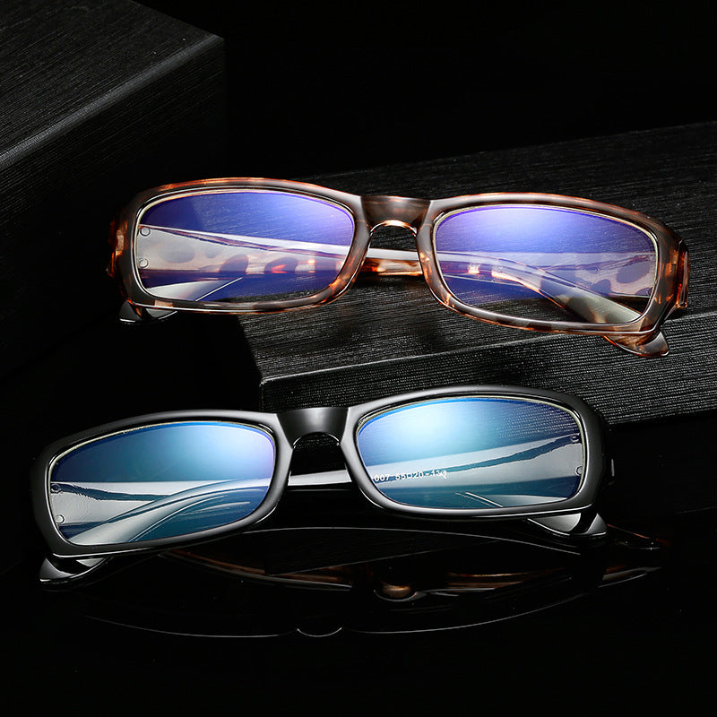 Retro Ancient Blue Film Glasses Trend Men And Women Flat Lens