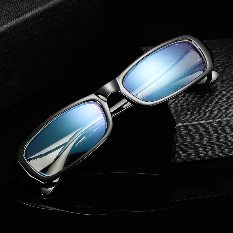 Retro Ancient Blue Film Glasses Trend Men And Women Flat Lens