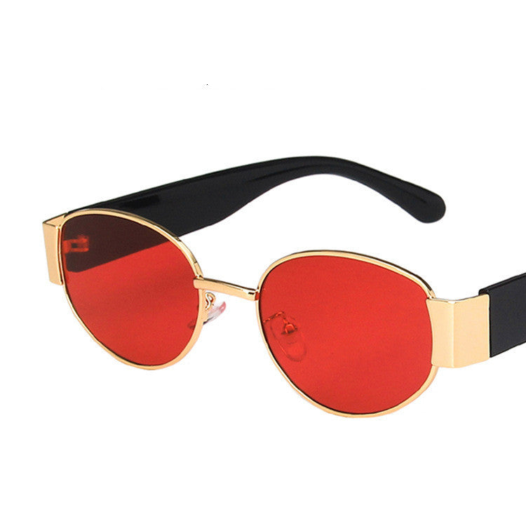 European And American Oval Sunglasses Small Frame Hip Hop Sunglasses