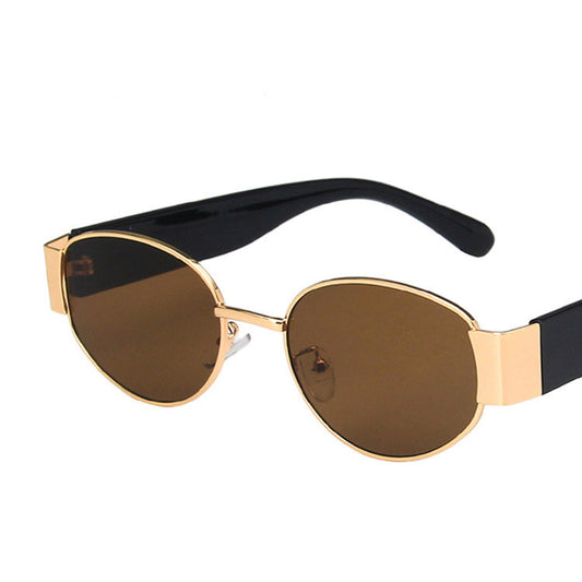 European And American Oval Sunglasses Small Frame Hip Hop Sunglasses