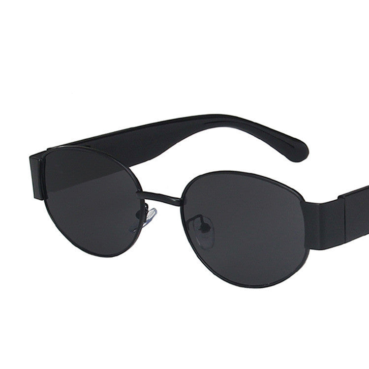 European And American Oval Sunglasses Small Frame Hip Hop Sunglasses