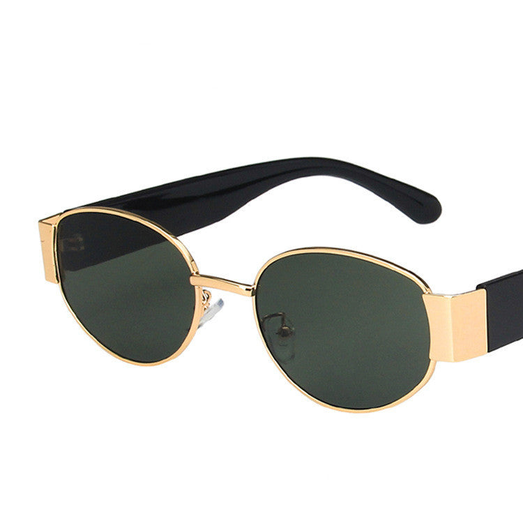 European And American Oval Sunglasses Small Frame Hip Hop Sunglasses