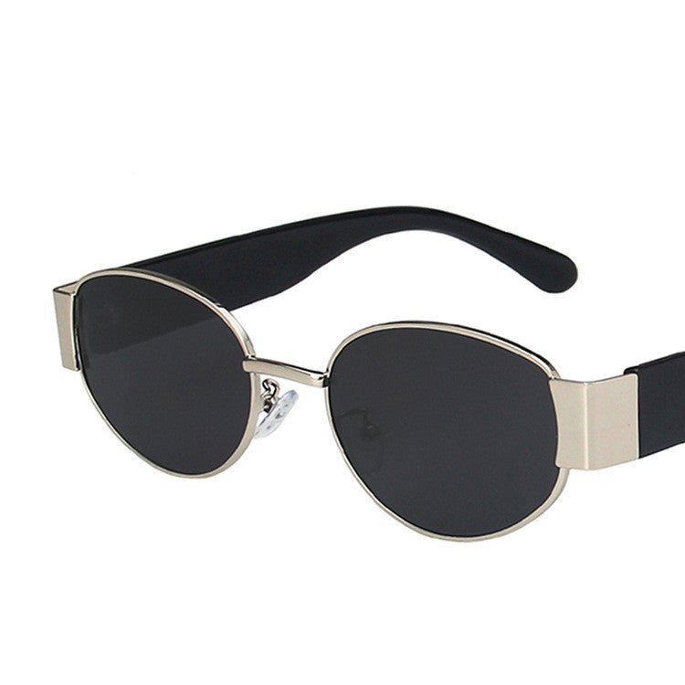 European And American Oval Sunglasses Small Frame Hip Hop Sunglasses