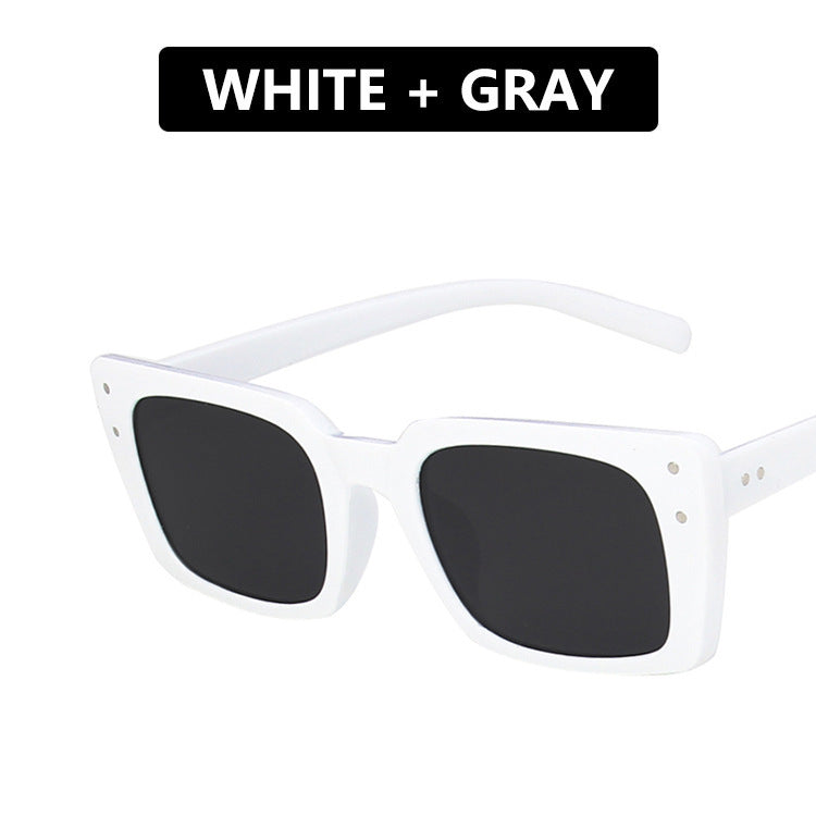 Mi Nail Narrow Frame Square Sunglasses Sunglasses