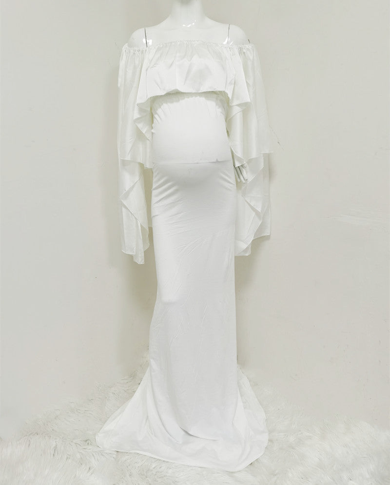 Pregnant Woman Cloak Dress Suit Pregnant Woman Photo Photography