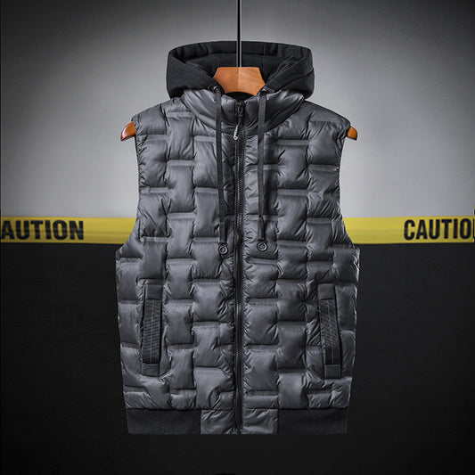 Cotton Vest Autumn And Winter Men'S Jacket Sleeveless Sleeveless Thick Cotton Vest Warm Men'S Vest Tide