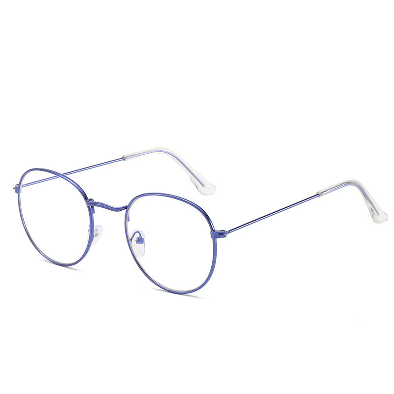 Metal Frame Glasses For Women Vintage Anti Blue Blocking Optical Eyeglasses Metal Plain Spectacle Oculos Luxury Gafas Lunette