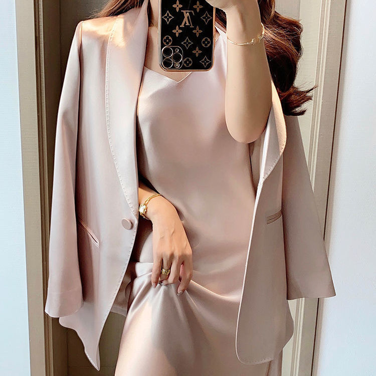 Yu Jie Suit Jacket Female Suspender Dress Two-Piece