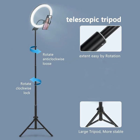 Compatible avec la pomme, la lumière vidéo, la lumière dimmable, la lumière de l'anneau à LED selfie, la lumière de l'anneau USB, avec une lumière du cadre du trépied