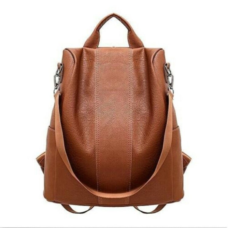 Fashion Anti-theft Solid Color Large Capacity Backpack