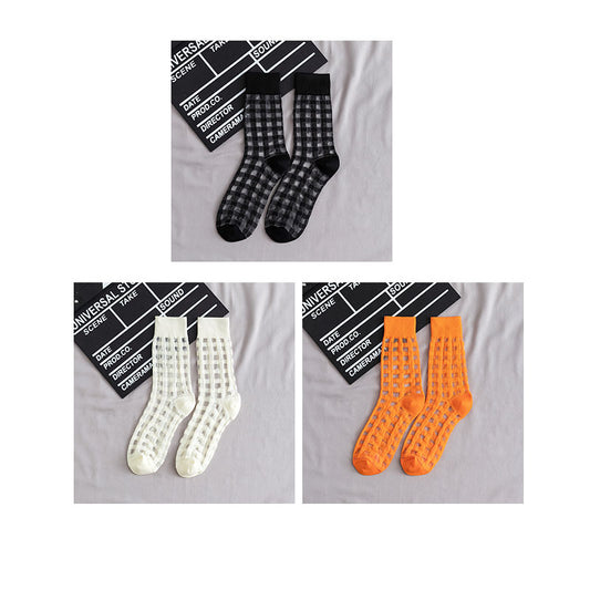 Korean Candy Color Glass Silk Crystal Socks