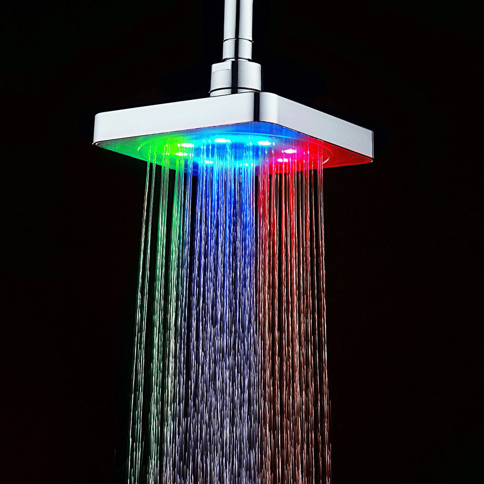 Colorful Square Temperature-Controlled Luminous Top Spray