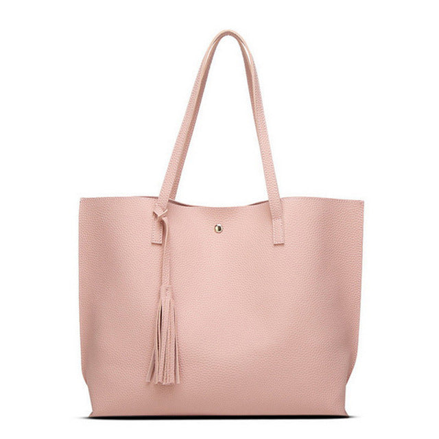 Handbag Soft Leather Bucket Bag Casual Shoulder Messenger Bag